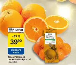 Tesco Tesco Pomeranč pro kulinářské použití nabídka