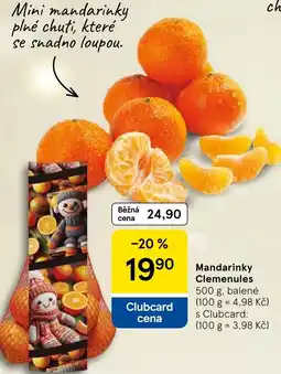 Tesco Mandarinky Clemenules nabídka