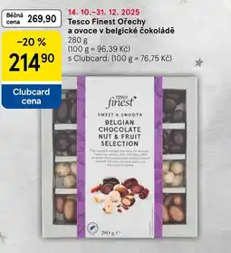 Tesco Tesco Finest Ořechy a ovoce v belgické čokoládě nabídka