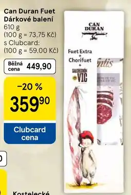 Tesco Can Duran Fuet Dárkové balení nabídka