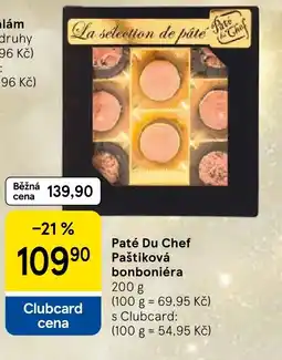 Tesco Paté Du Chef Paštiková bonboniéra nabídka