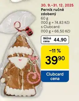 Tesco Perník ručně zdobený nabídka