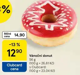 Tesco Vánoční donut nabídka