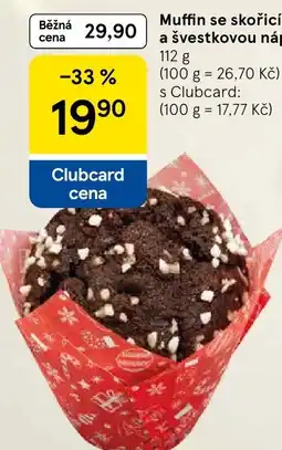 Tesco Muffin se skořicí a švestkovou náplní nabídka