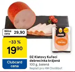 Tesco DZ Klatovy Kuřecí debrecínka krájená nabídka