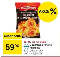 Tesco Don Peppe Plněné knedlíky nabídka