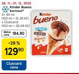 Tesco Kinder Bueno kornout nabídka