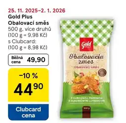 Tesco Gold Plus Obalovací směs nabídka