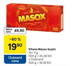 Tesco Vitana Masox bujón nabídka