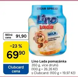 Tesco Lino Lada pomazánka nabídka