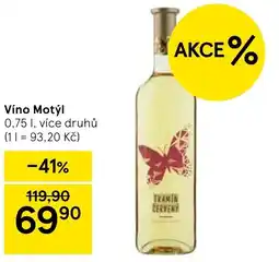 Tesco Víno Motýl nabídka