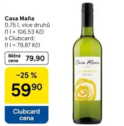 Tesco Casa Maña nabídka