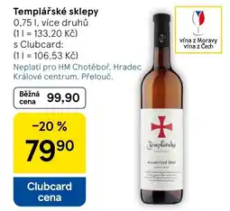 Tesco Templářské sklepy nabídka