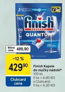 Tesco Finish Kapsle do myčky nádobí nabídka