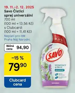 Tesco SAVO Čisticí sprej univerzální nabídka