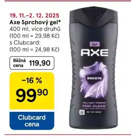 Tesco AXE Sprchový gel nabídka