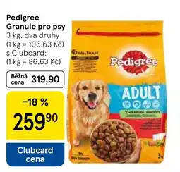 Tesco Pedigree Granule pro psy nabídka