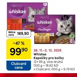 Tesco Whiskas Kapsičky pro kočky nabídka