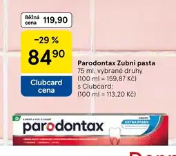 Tesco Parodontax Zubní pasta nabídka