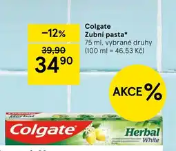 Tesco Colgate Zubní pasta nabídka