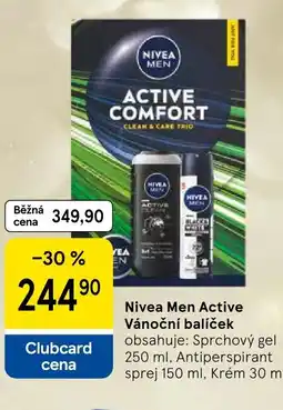 Tesco Nivea Men Active Vánoční balíček nabídka
