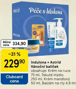 Tesco Indulona + Astrid Vánoční balíček nabídka