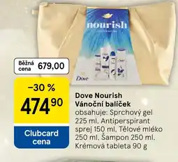 Tesco Dove Nourish Vánoční balíček nabídka