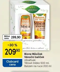 Tesco Bione Měsíček Vánoční balíček nabídka