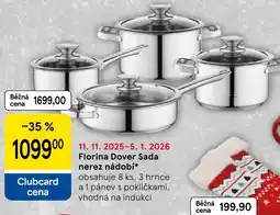 Tesco Florina Dover Sada nerez nádobí nabídka