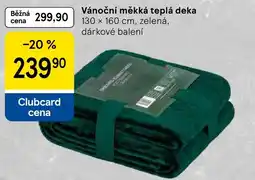 Tesco Vánoční měkká teplá deka nabídka