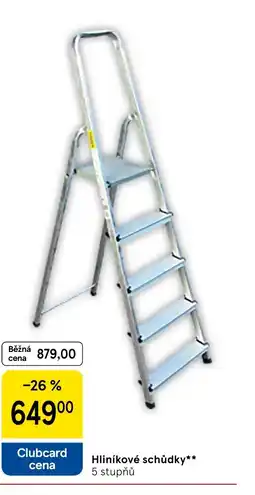 Tesco Hliníkové schůdky nabídka