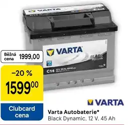 Tesco Varta Autobaterie nabídka