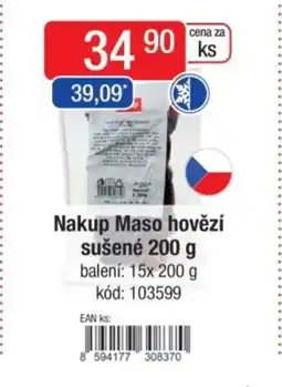 Qanto Nakup Maso hovězí sušené nabídka