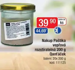 Qanto Nakup Paštika vepřová rozstiratelná Qanťáček nabídka