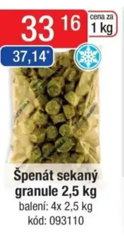 Qanto Špenát sekaný granule nabídka