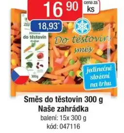 Qanto Směs do těstovin Naše zahrádka nabídka