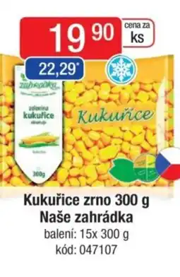Qanto Kukuřice zrno Naše zahrádka nabídka