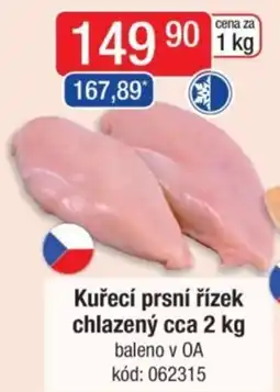 Qanto Kuřecí prsní řízek chlazený nabídka