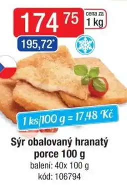 Qanto Sýr obalovaný hranatý porce nabídka