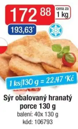 Qanto Sýr obalovaný hranatý porce nabídka