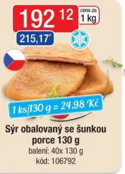 Qanto Sýr obalovaný se šunkou porce nabídka