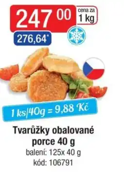 Qanto Tvarůžky obalované porce nabídka