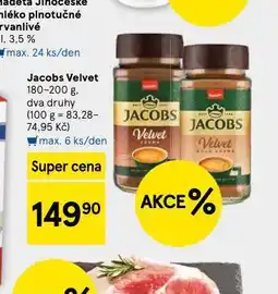 Tesco Jacobs velvet instantní káva nabídka
