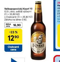 Tesco Pivo velkopopovický kozel 10 nabídka