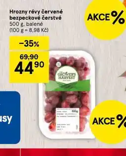Tesco Hrozny révy vinné červené bezpeckové čerstvé nabídka