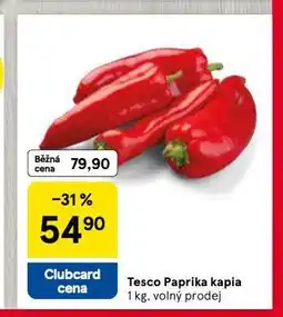 Tesco Paprika kapie nabídka