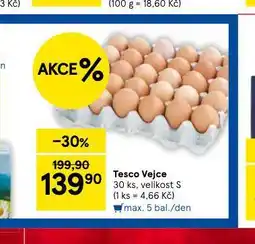 Tesco Vejce s 30 ks nabídka