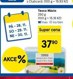 Tesco Máslo nabídka