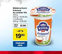 Tesco Kunín krémová do omáček 15% nabídka