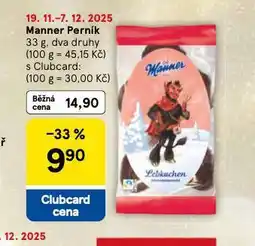 Tesco Manner perník nabídka